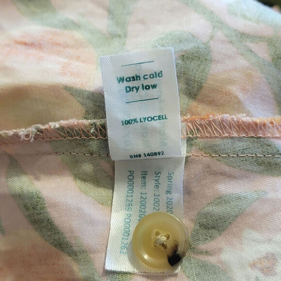 Marine Layer Camila Tropical Floral Orange Print Summer Pink Mini Dress Size XS - Picture 13 of 15